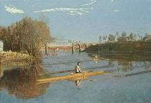 Thomas Eakins - Max Schmitt in a Single Scull (1871)