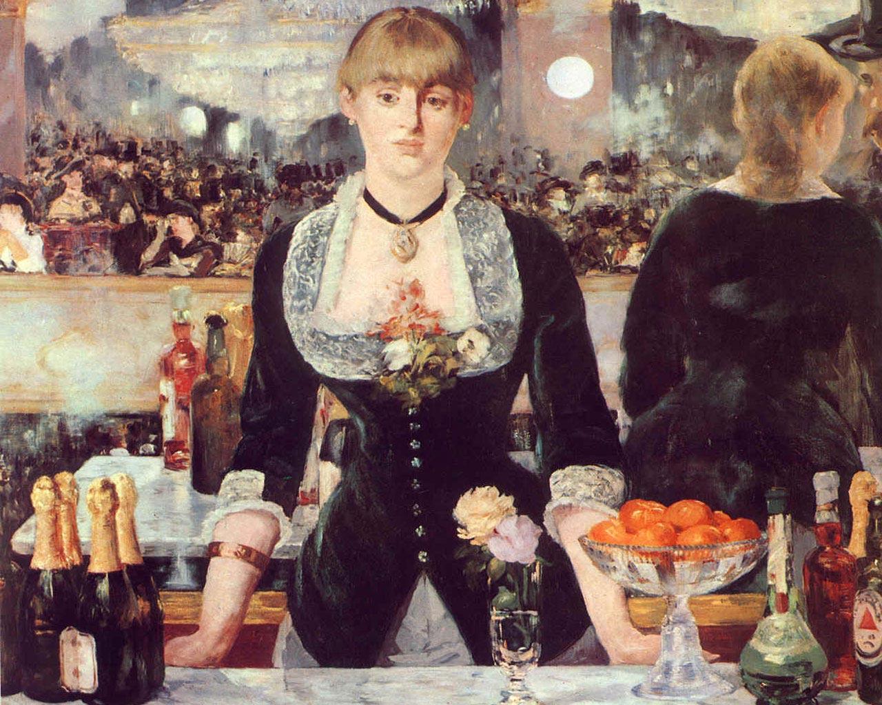 Edouard Manet - Le Bar aux Folies-Bergre Wallpaper #4 1280 x 1024 