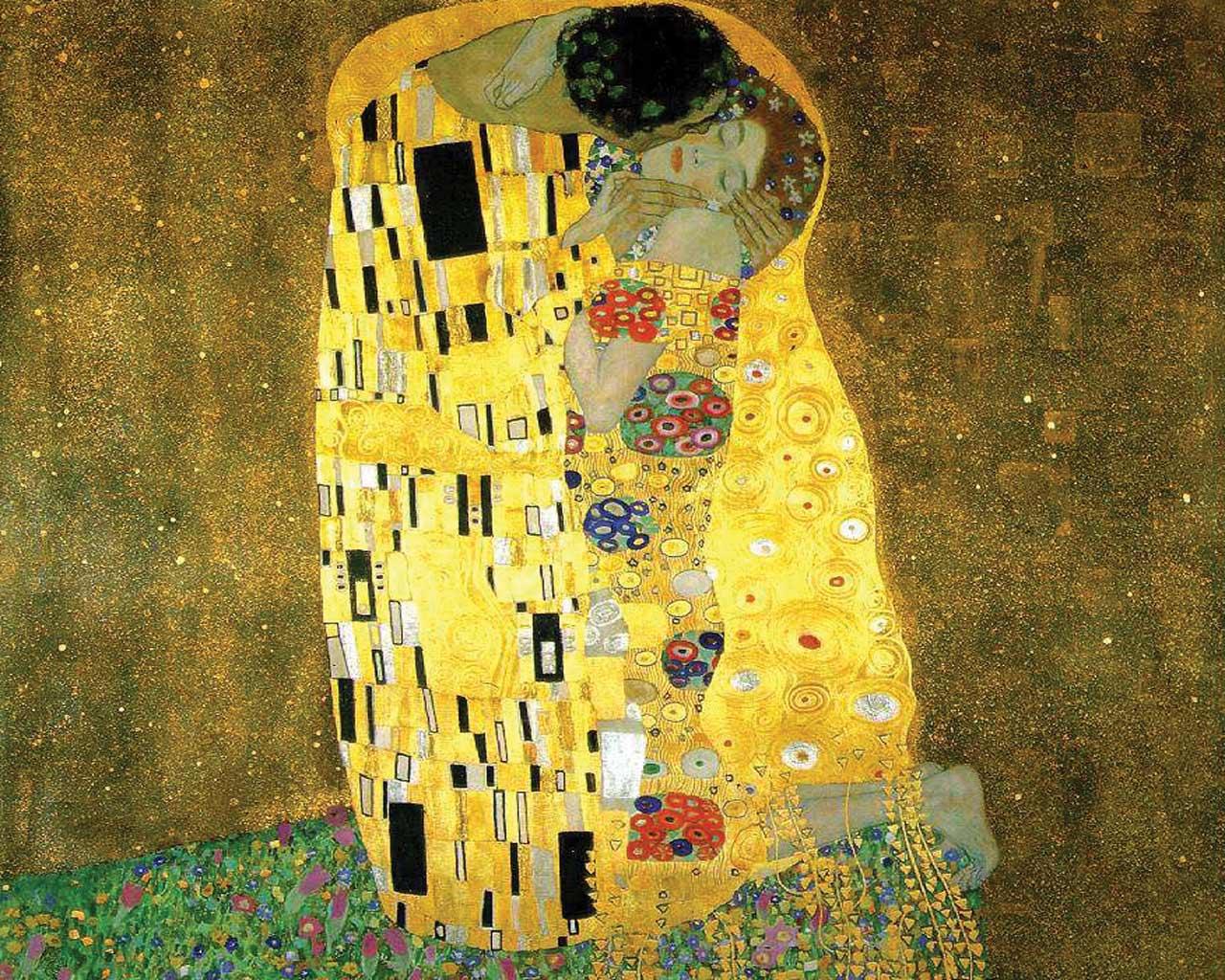 Gustav Klimt - The Kiss Wallpaper #1 1280 x 1024 