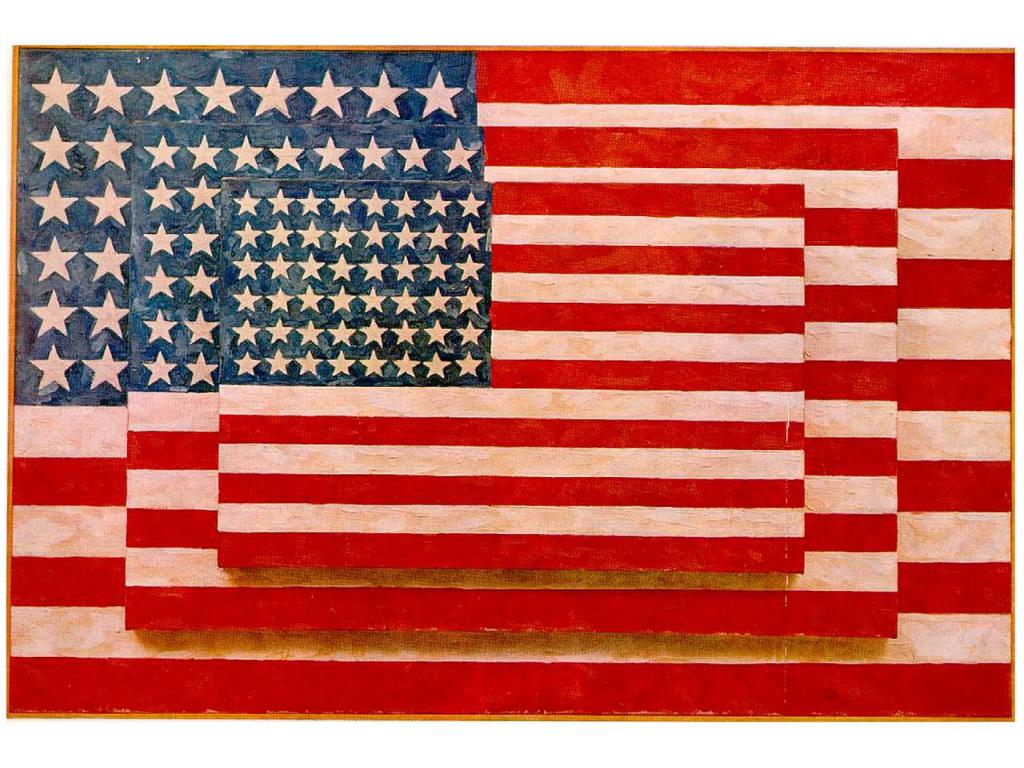 Jasper Johns - 3 Flags (1958) Wallpaper #1 1024 x 768 