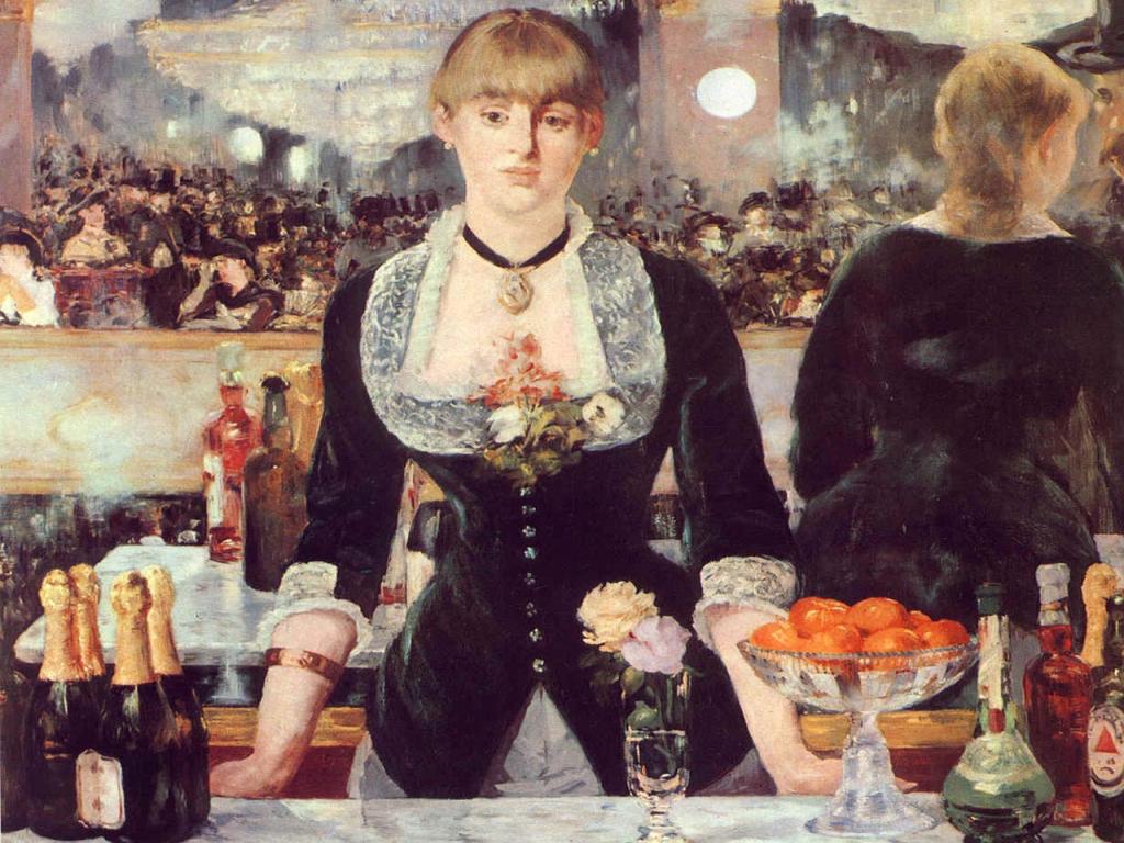Edouard Manet - Le Bar aux Folies-Bergre Wallpaper #4 1024 x 768 