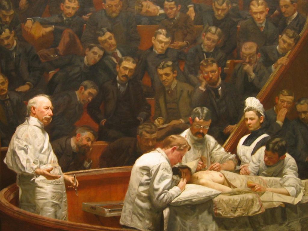 Thomas Eakins - The Clinic of Professor Agnew (1889) Wallpaper #4 1024 x 768 