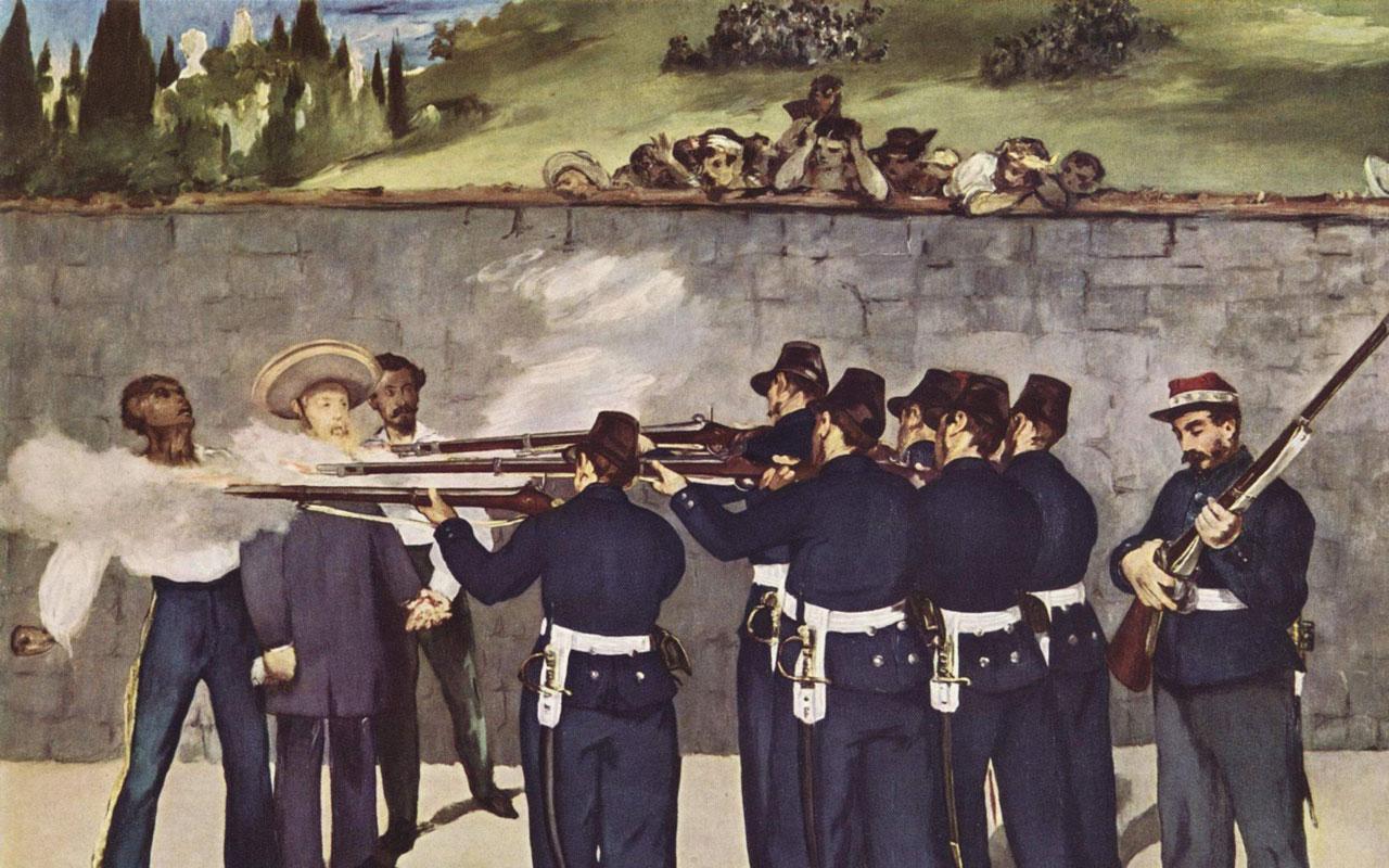 Edouard Manet - Execution of Emperor Maximilian of Mexico Wallpaper #1 1280 x 800 