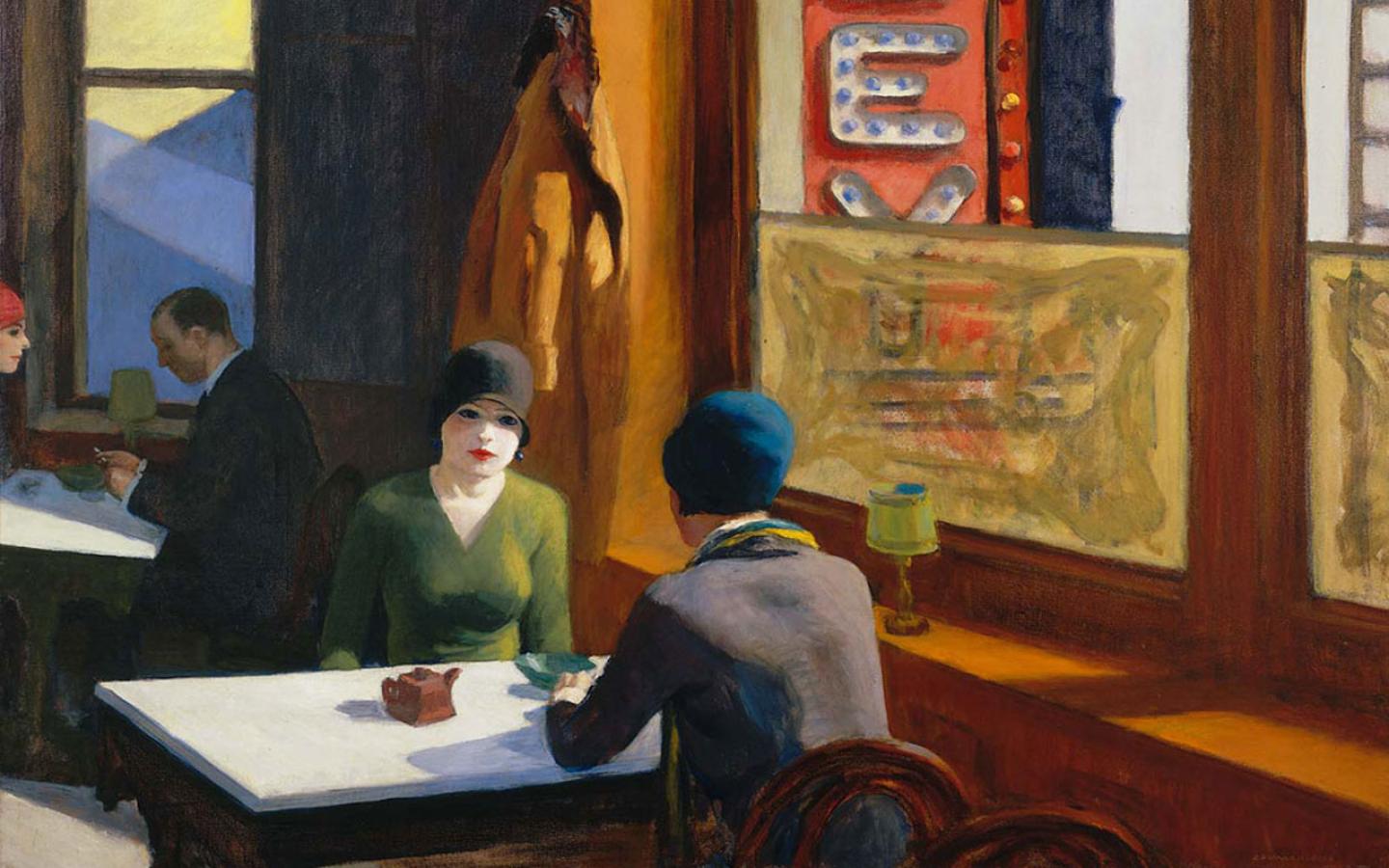 Edward Hopper - Chop Suey (1929) Wallpaper #2 1440 x 900 