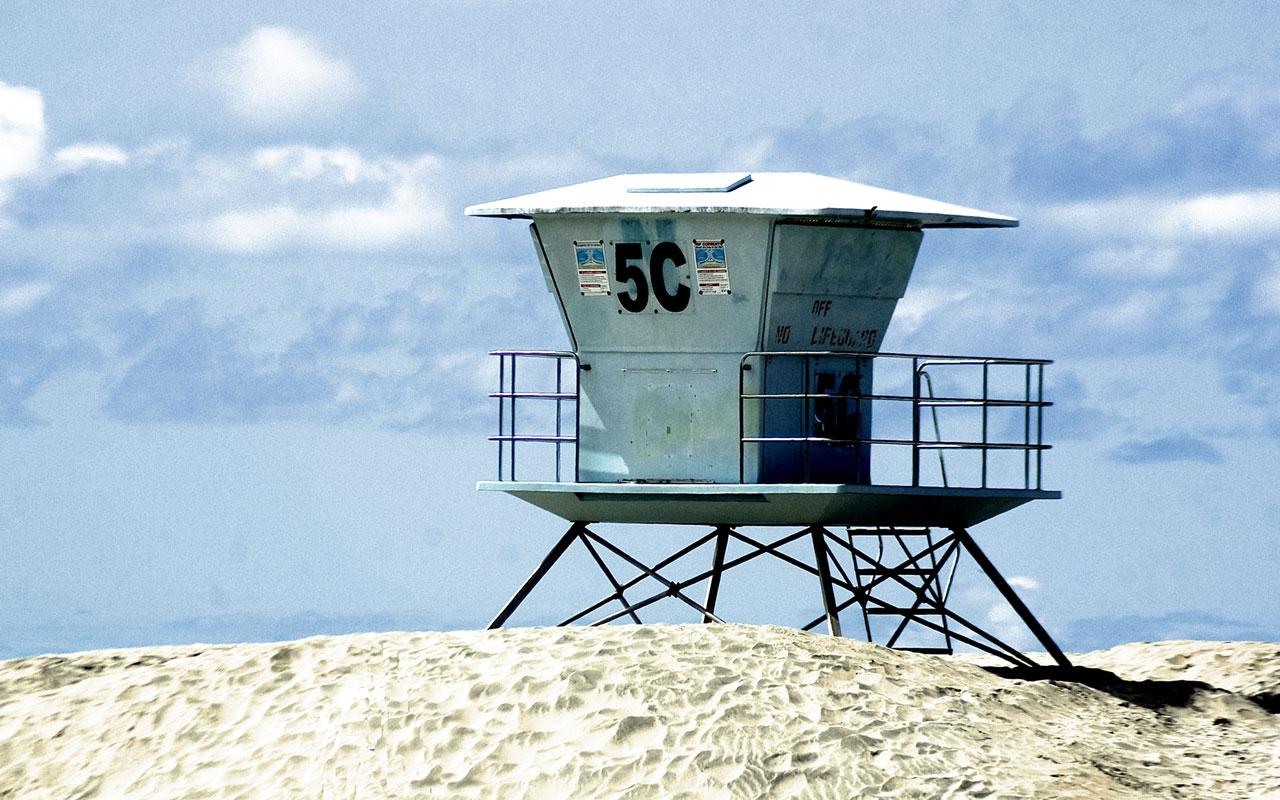 Coronado Beach, California - Lifeguard Tower Wallpaper #1 1280 x 800 