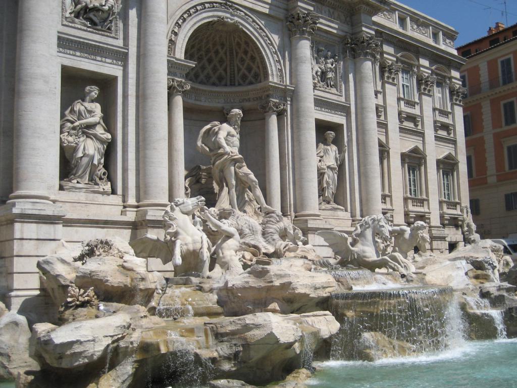 Rome - Trevi Fountains Wallpaper #2 1024 x 768 