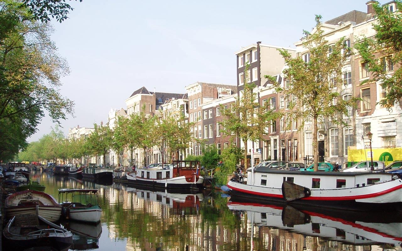 Amsterdam - Canal Wallpaper #3 1280 x 800 