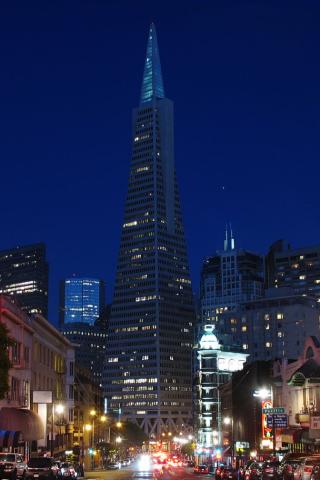 San Francisco - Transamerica Tower Wallpaper #1 320 x 480 (iPhone/iTouch)