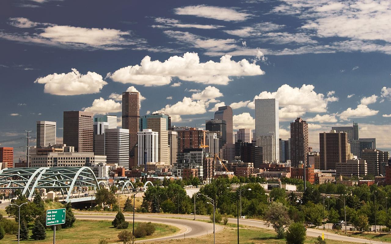 Denver - City Skyline Wallpaper #1 1280 x 800 
