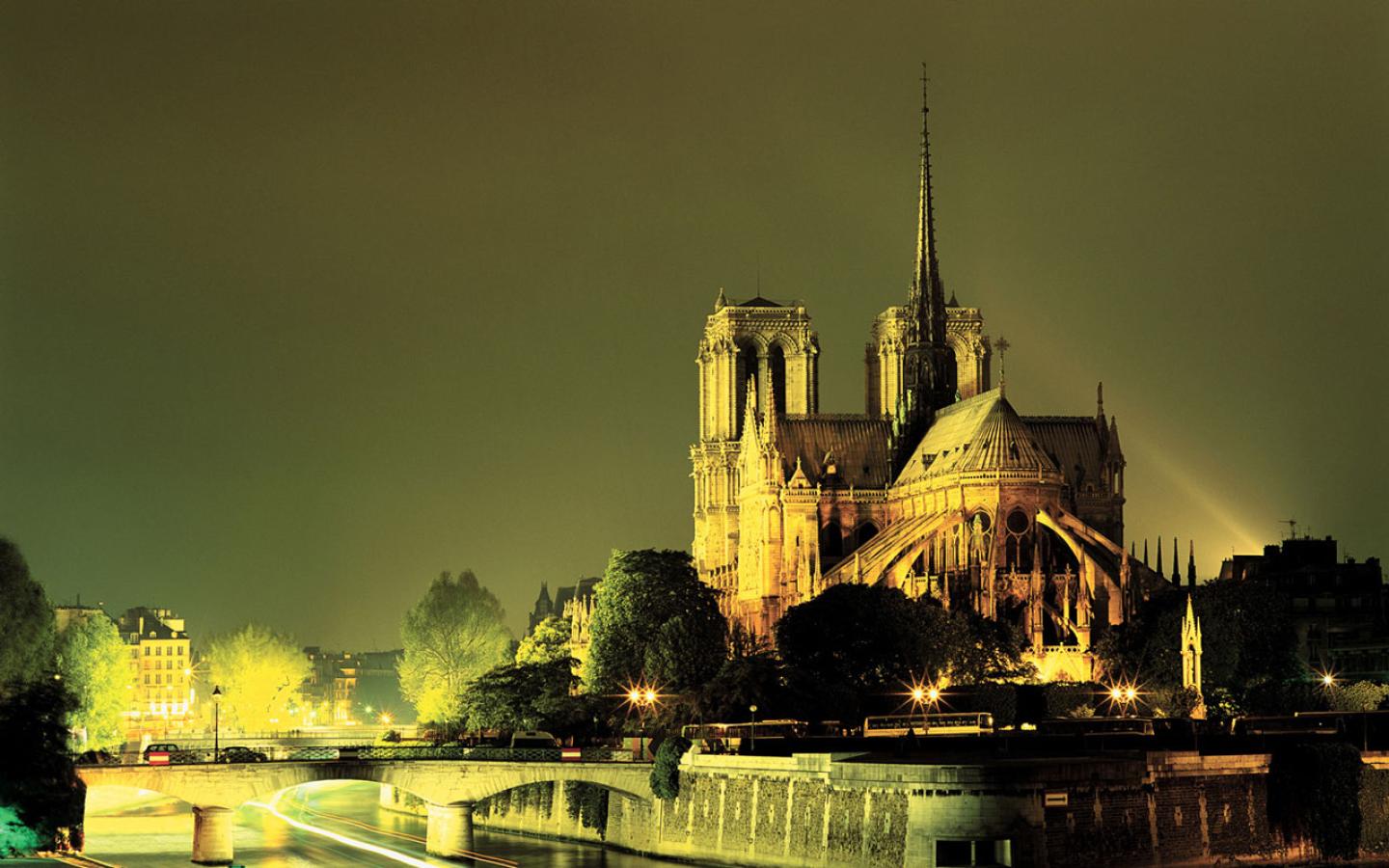 Paris - Notre Dame Cathedral Wallpaper #2 1440 x 900 