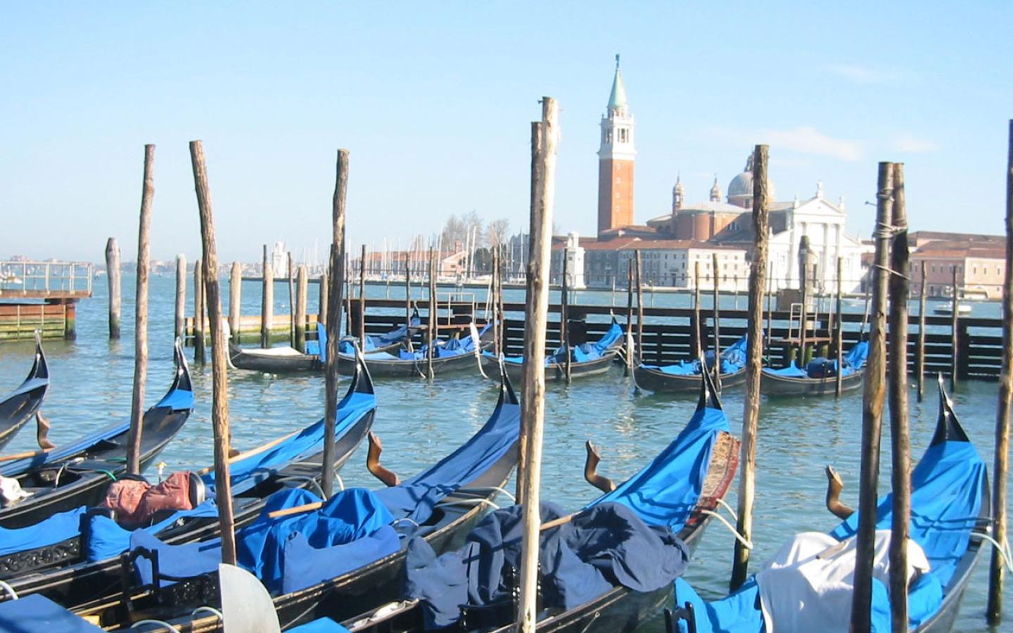 Venice - Gondolas Wallpaper #3 1440 x 900 