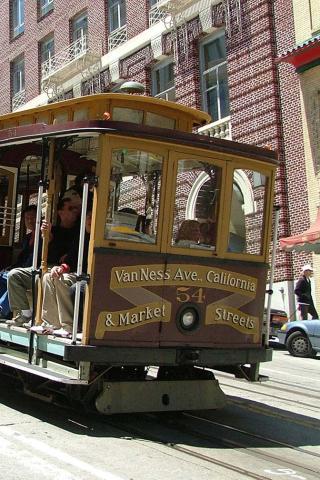 San Francisco - Cable Car Wallpaper #3 320 x 480 (iPhone/iTouch)