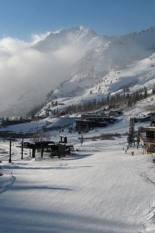 Alta, Utah - Albion Base Wallpaper #1 320 x 480 (iPhone/iTouch)